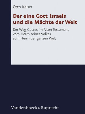 cover image of Der eine Gott Israels und die Mächte der Welt